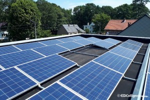 Installation 42 panneaux photovoltaïques Axitec Montignie-le-Tilleul Hainaut